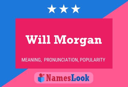 Will Morgan Name Poster