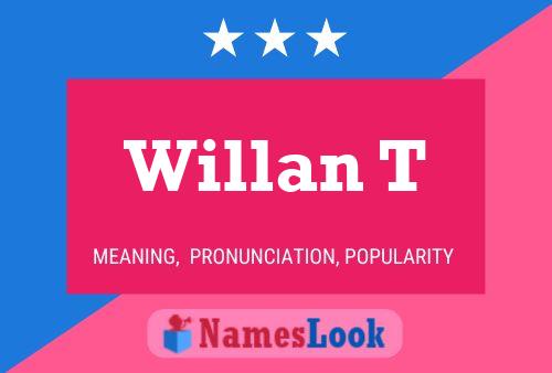 Willan T Name Poster