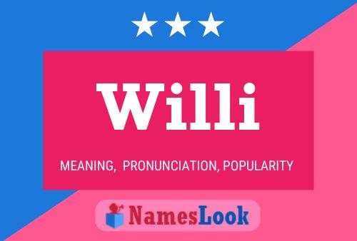 Willi Name Poster