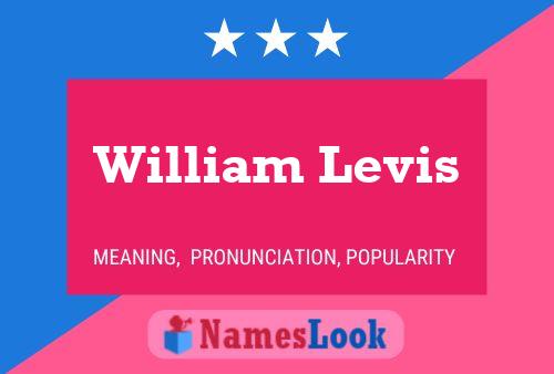 William Levis Name Poster