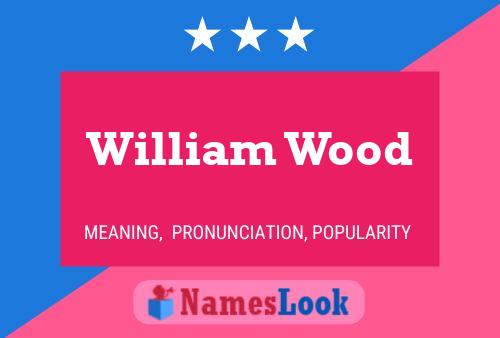 William Wood Name Poster