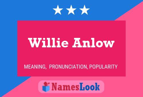 Willie Anlow Name Poster