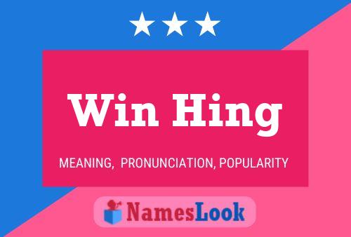 Win Hing Name Poster