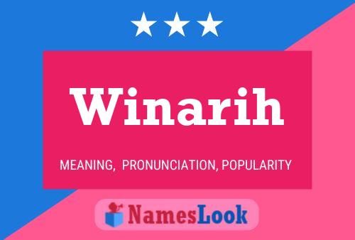 Winarih Name Poster