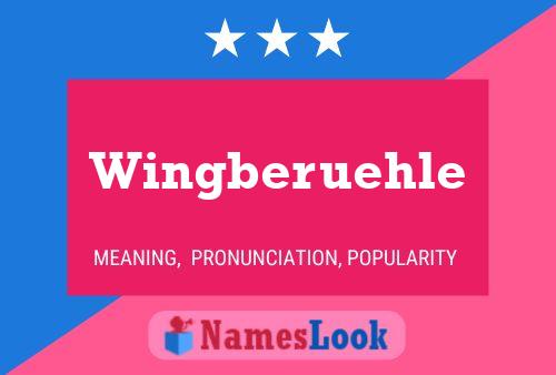 Wingberuehle Name Poster