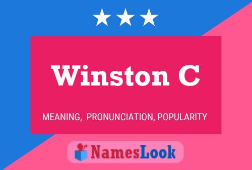 Winston C Name Poster