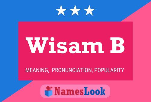 Wisam B Name Poster