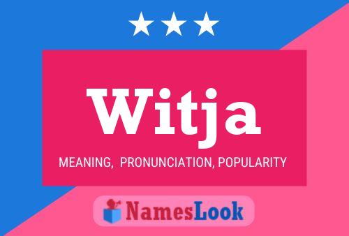 Witja Name Poster