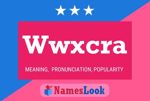 Wwxcra Name Poster