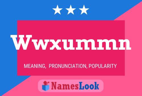 Wwxummn Name Poster