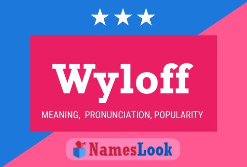 Wyloff Name Poster