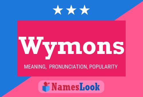 Wymons Name Poster