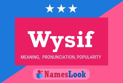 Wysif Name Poster