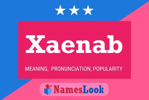 Xaenab Name Poster