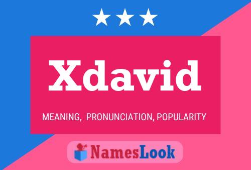 Xdavid Name Poster