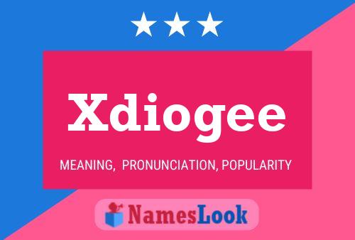 Xdiogee Name Poster