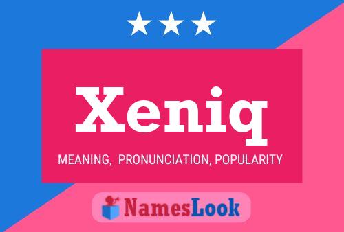 Xeniq Name Poster