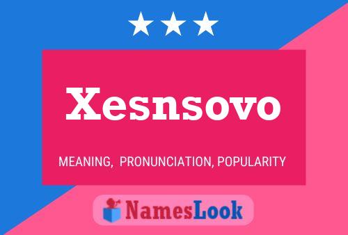 Xesnsovo Name Poster