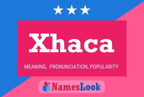 Xhaca Name Poster