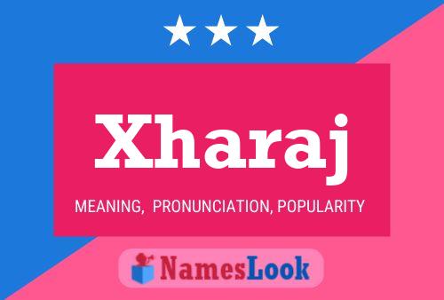 Xharaj Name Poster