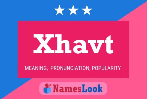 Xhavt Name Poster