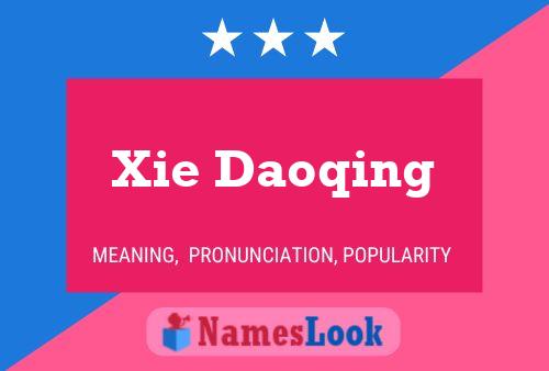 Xie Daoqing Name Poster