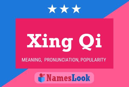 Xing Qi Name Poster