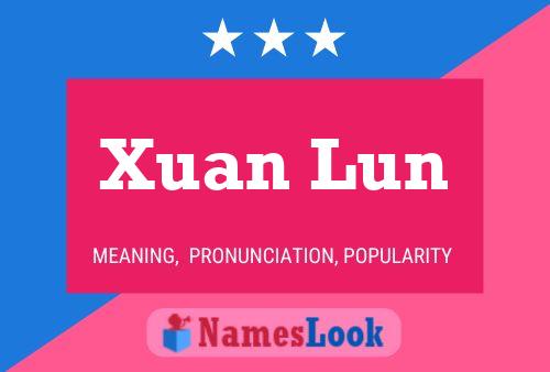 Xuan Lun Name Poster