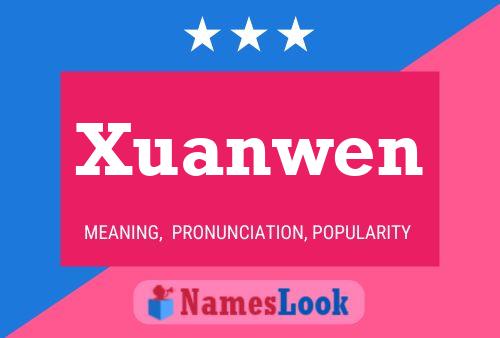 Xuanwen Name Poster