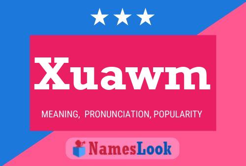 Xuawm Name Poster