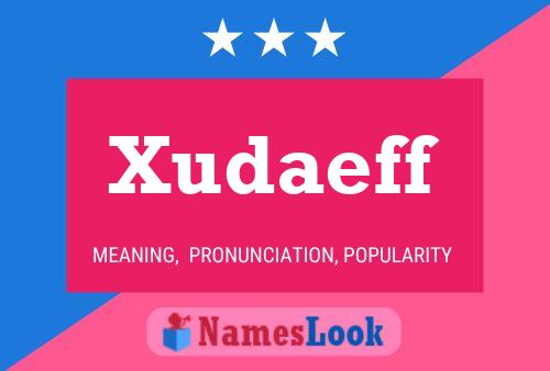 Xudaeff Name Poster