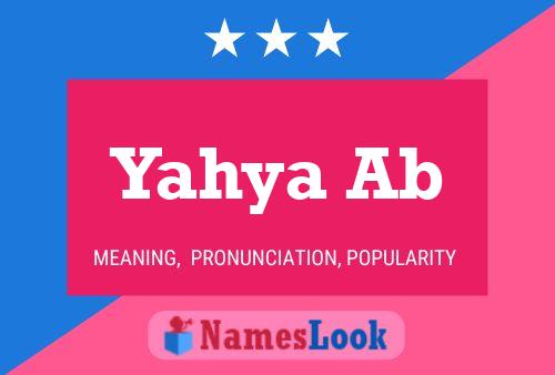 Yahya Ab Name Poster