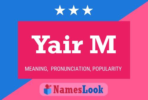 Yair M Name Poster