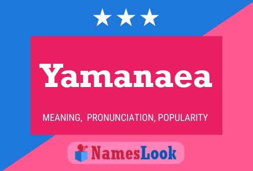 Yamanaea Name Poster