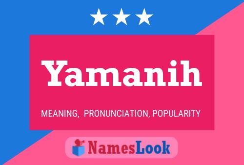 Yamanih Name Poster