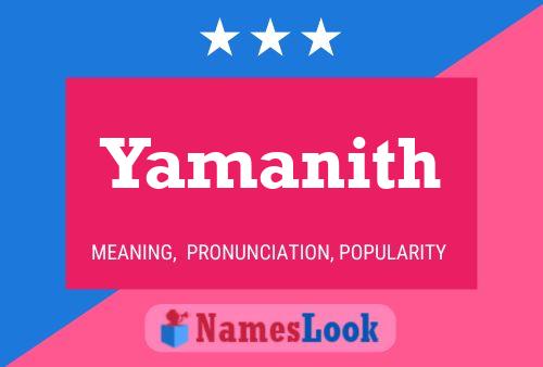 Yamanith Name Poster