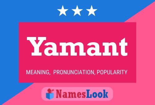 Yamant Name Poster