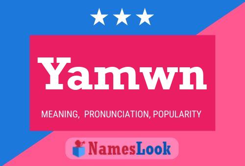 Yamwn Name Poster