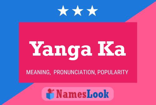 Yanga Ka Name Poster