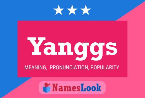 Yanggs Name Poster