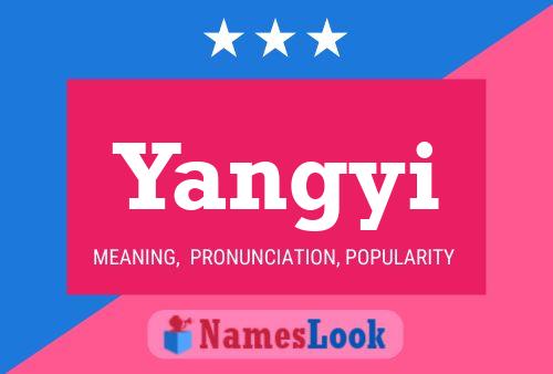 Yangyi Name Poster