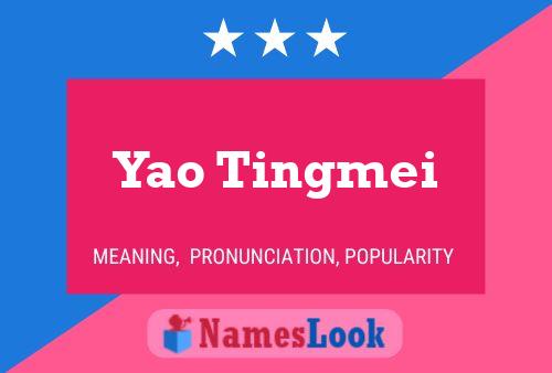 Yao Tingmei Name Poster