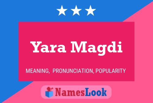 Yara Magdi Name Poster