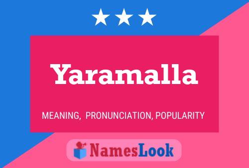 Yaramalla Name Poster