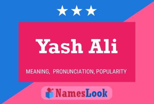 Yash Ali Name Poster