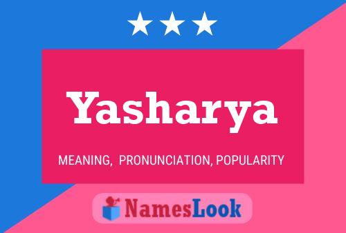 Yasharya Name Poster