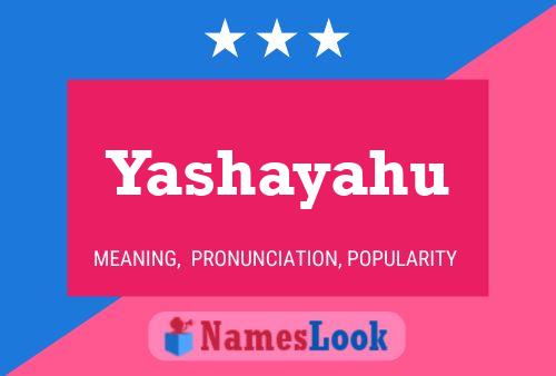 Yashayahu Name Poster