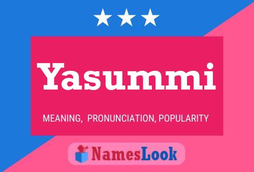 Yasummi Name Poster