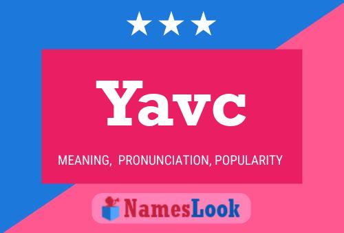 Yavc Name Poster