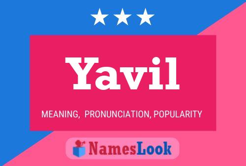 Yavil Name Poster